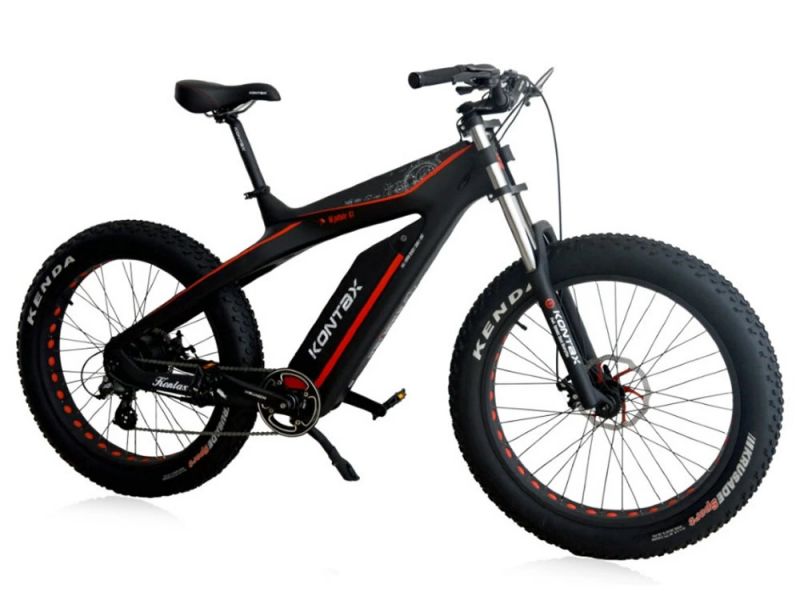 Электровелосипед GreenCamel Kontax (R26FAT Kenda 750W Bafang 48V LG 13Ah) carbon, torque, Altus 8скор